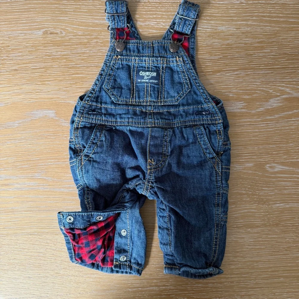 OshKosh B'gosh Classic Blue Overalls - Picture 2 of 4